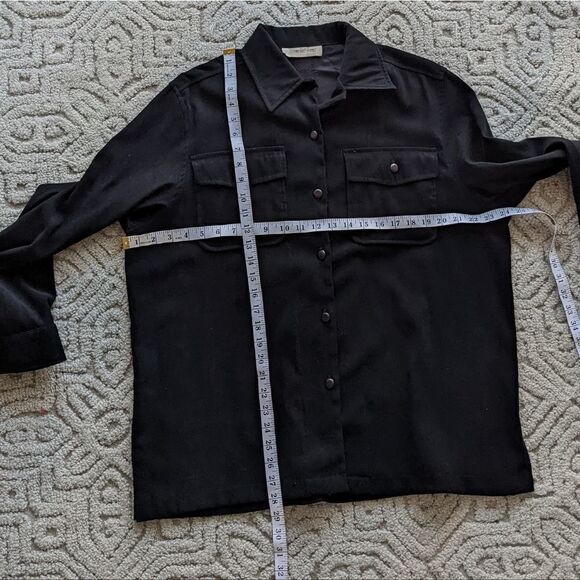 Vintage Black Shacket Suede XL @O - Picture 4 of 6